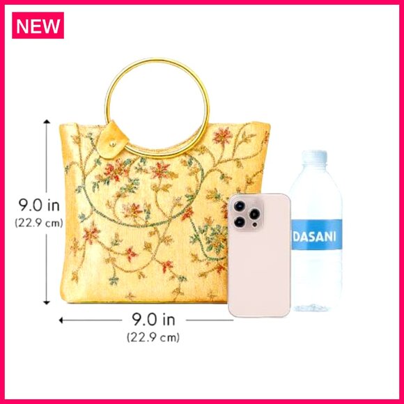 Handcrafted Embroidered Crossbody Bag for Weddings & Special Occasions - Picture 5 of 8